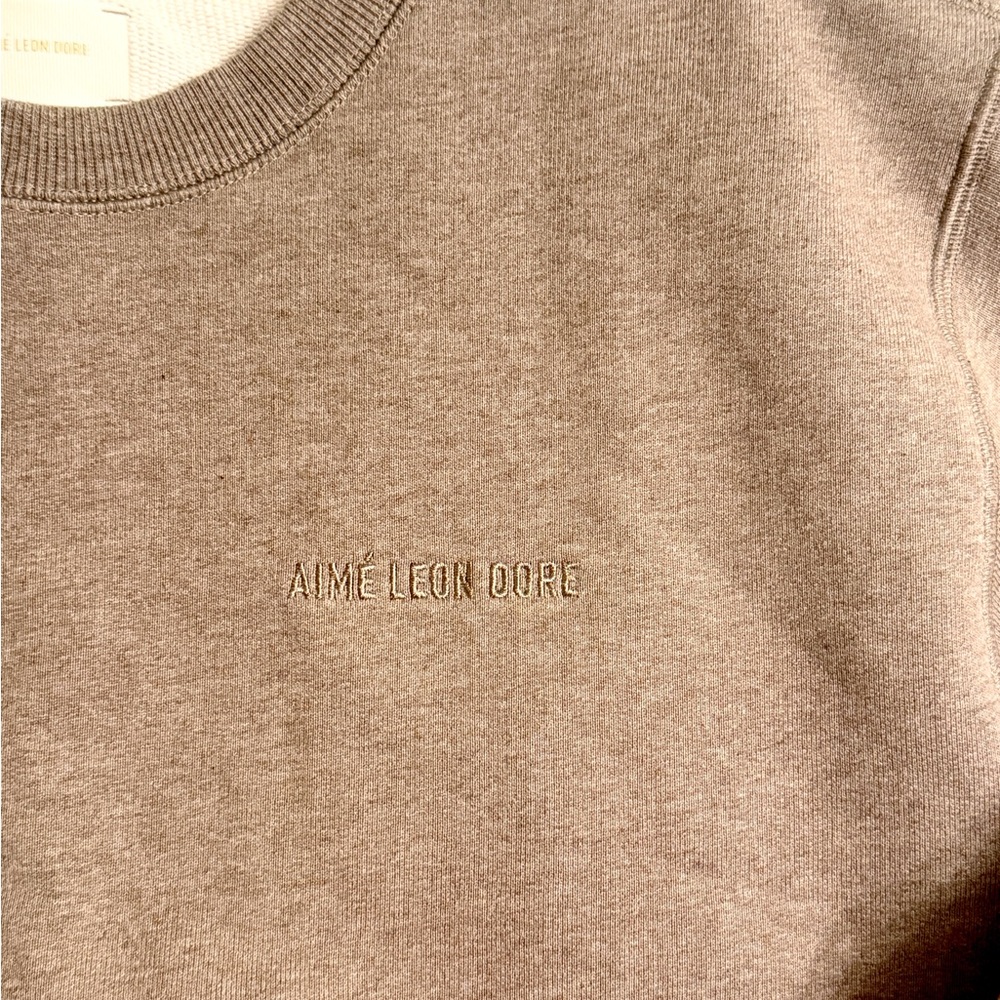 Aime Leon Dore Taupe Crewneck